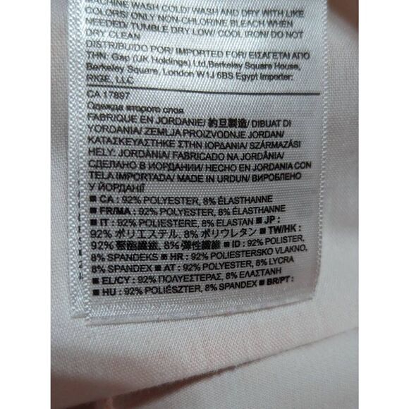 Banana Republic Women's 4 Peach Highwaisted Prima Cool Neutral Print Shorts - Picture 6 of 7